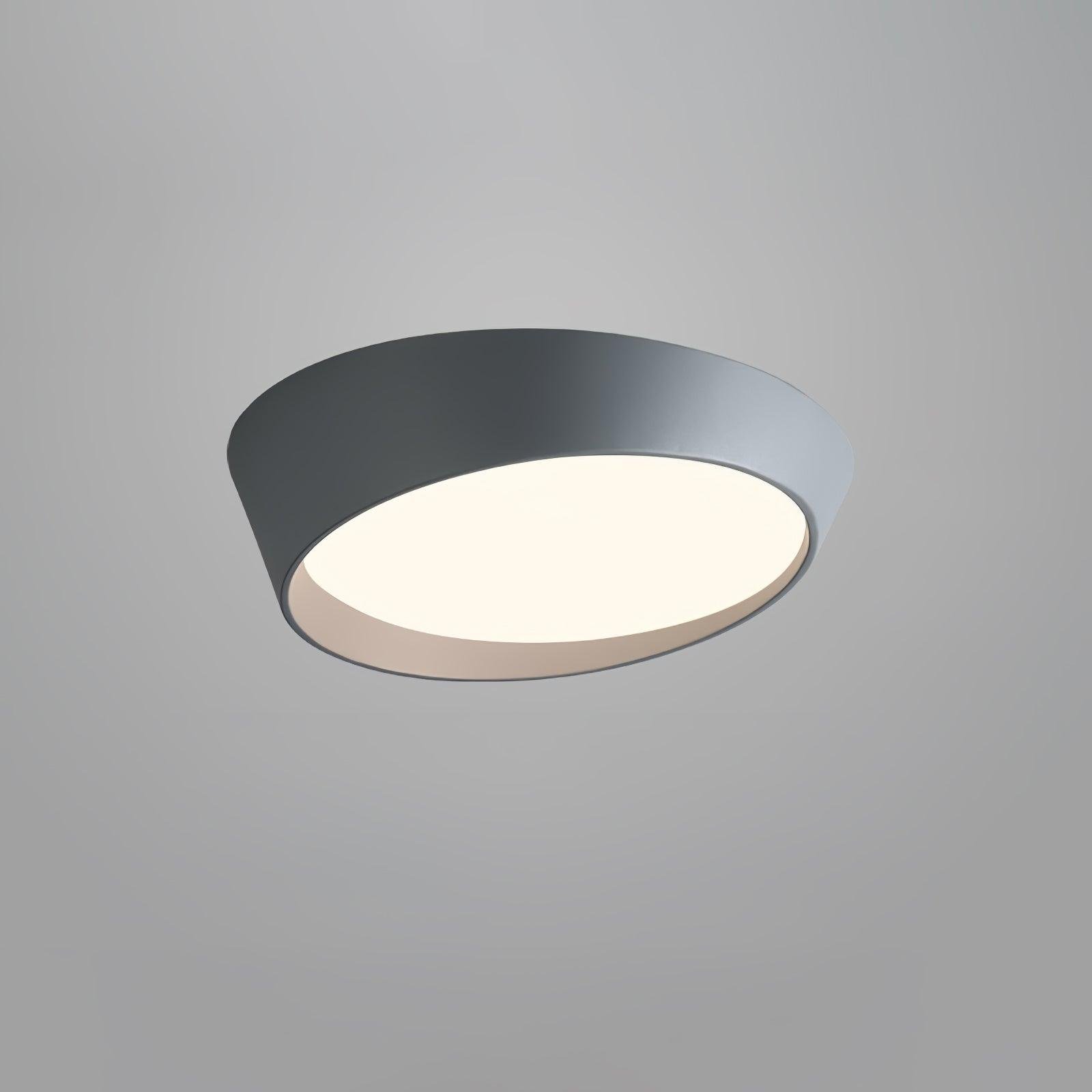 Toronto Ceiling Lamp - Grey - Cool Light - Diameter 15.7" x Height 4.7" (40cm x 12cm)