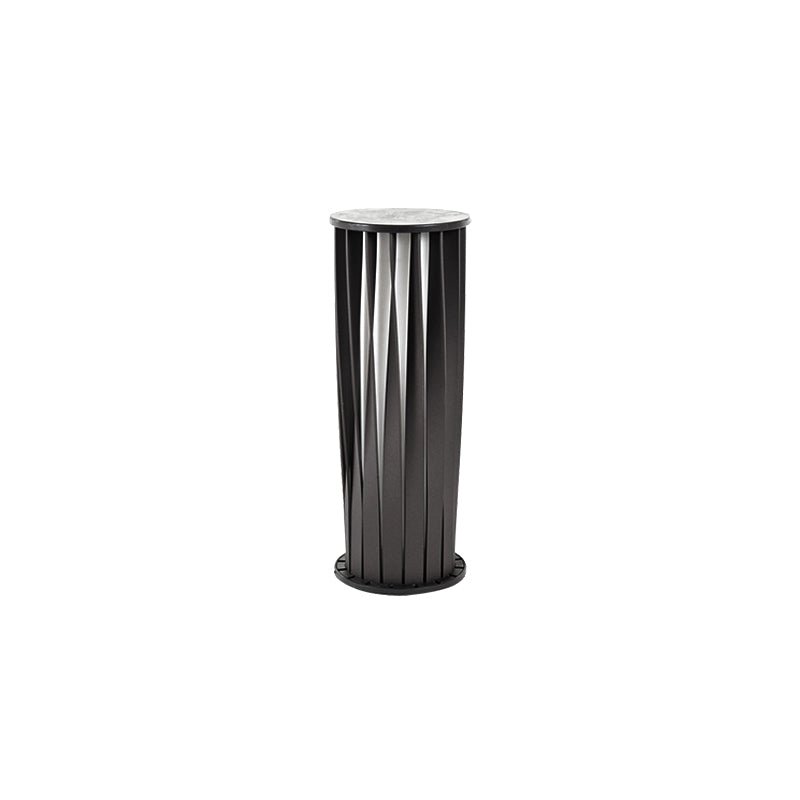 Unopiu LED Garden Light, Diameter 5.9 inches x Height 15.7 inches (15cm x 40cm), Color: Black, Light Color: Cool