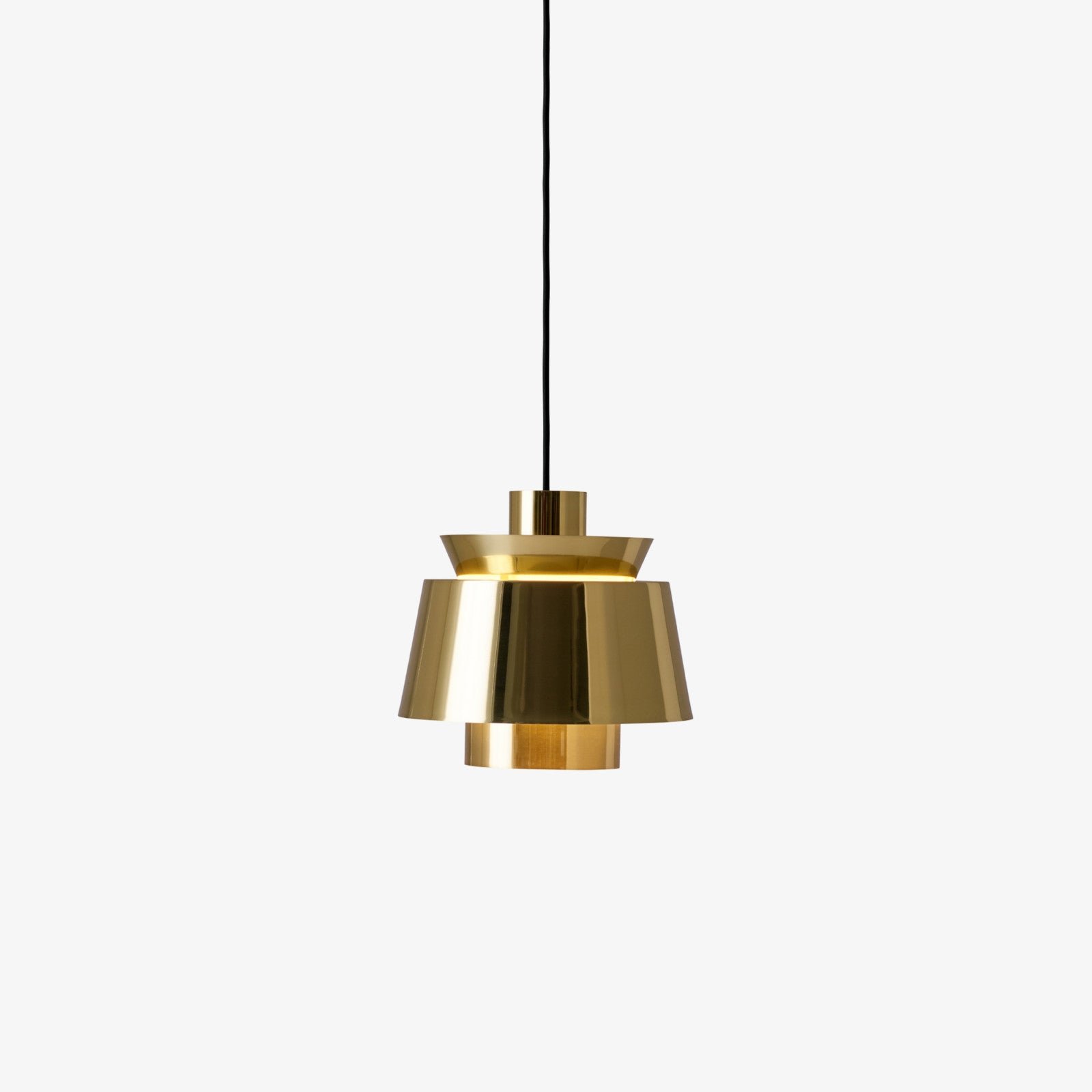 Pendant Light with Utzon Design, Copper Plated, Diameter 9.8 inches, Height 9.8 inches (25cm x 25cm)