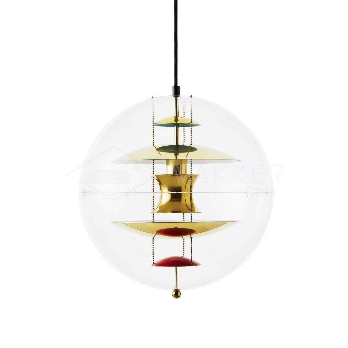 Gold Universe Pendant Light, Diameter 15.8 inches x Height 15.8 inches (40cm x 40cm)