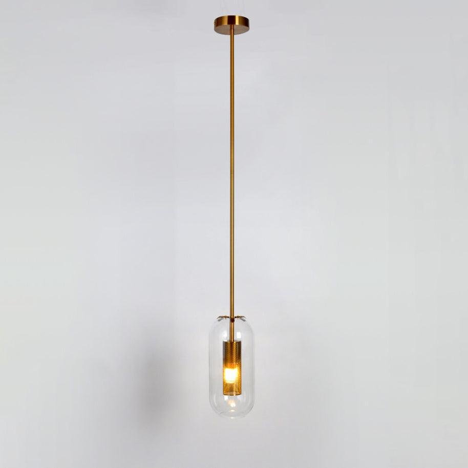 Gold Vadim Suspension with dimensions of 5.9" diameter and 13.8" height (15cm diameter and 35cm height)