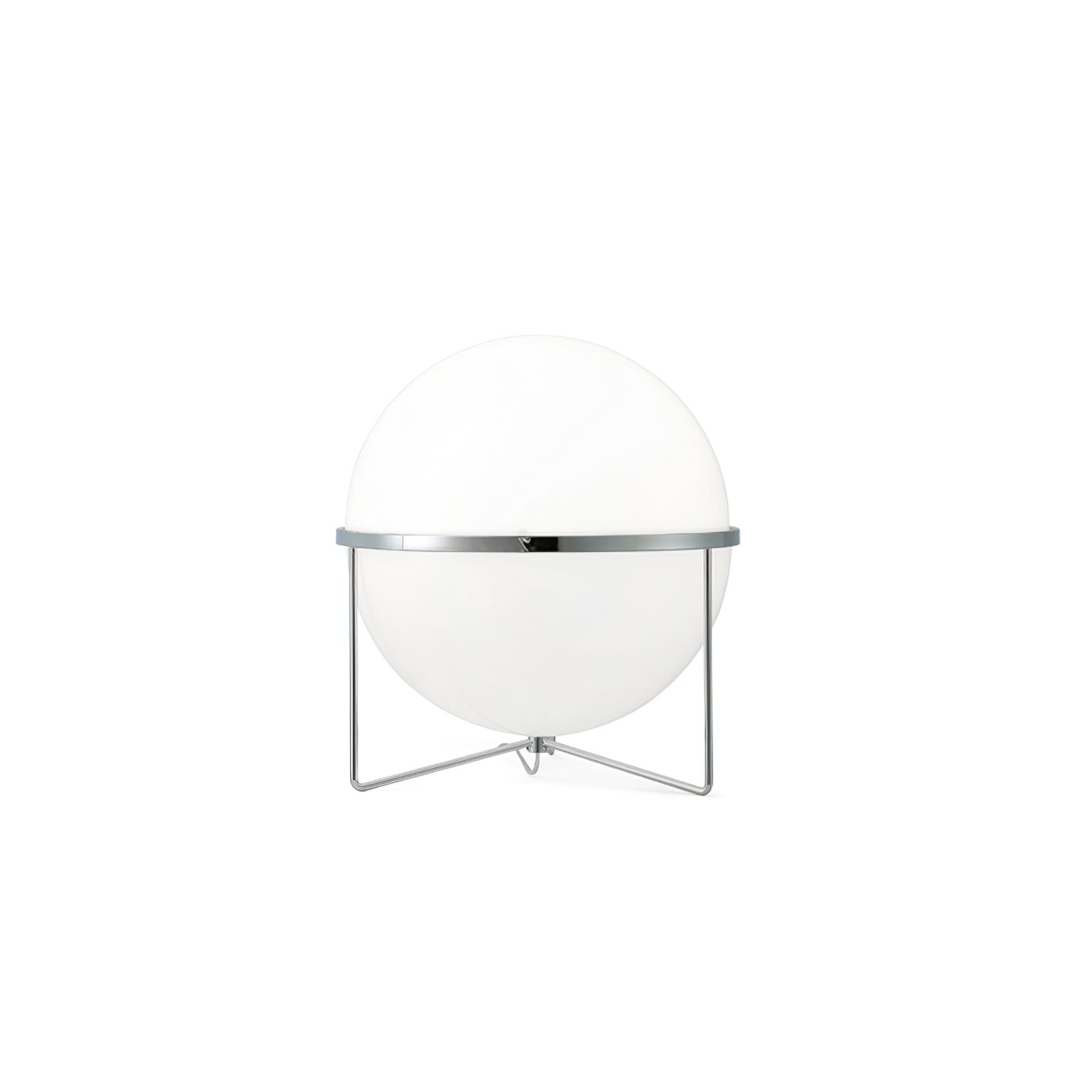 White Yolk Table Lamp with a diameter of 15.7 inches and a height of 17.7 inches (40cm x 45cm) equipped with an EU plug.