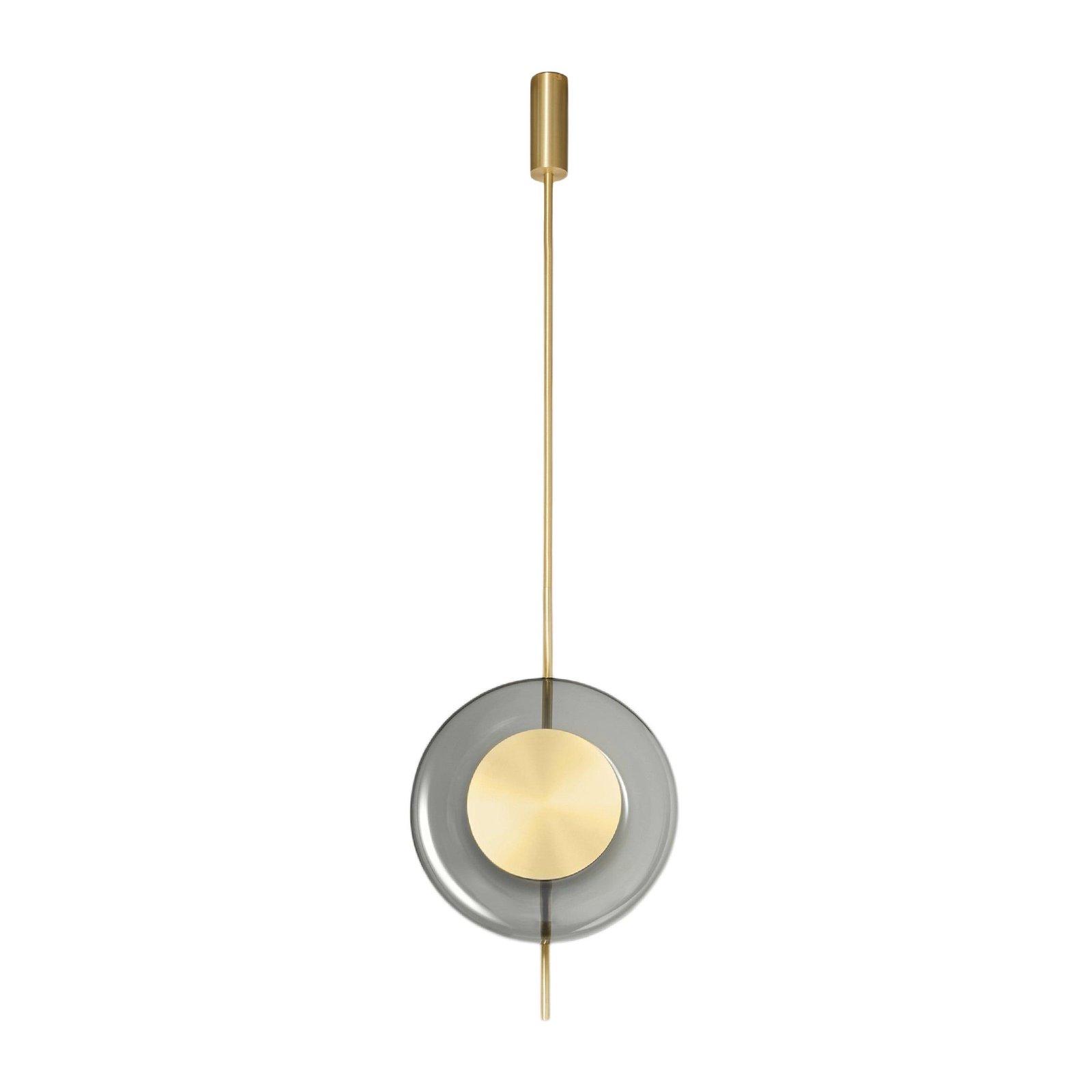 Gold Cool White Pendulum Pendant Lamp - Dimensions: ∅ 12.6″ x H 20.5″ (Dia 32cm x H 52cm)